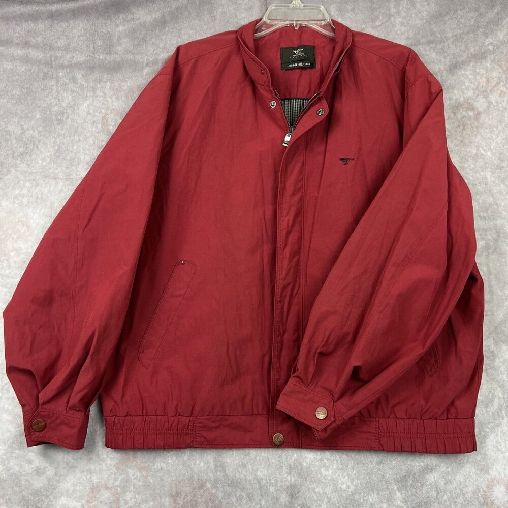 Vintage 90s Y2K Men's Red Windbreaker Jacket Size XXL Designer Septwolves